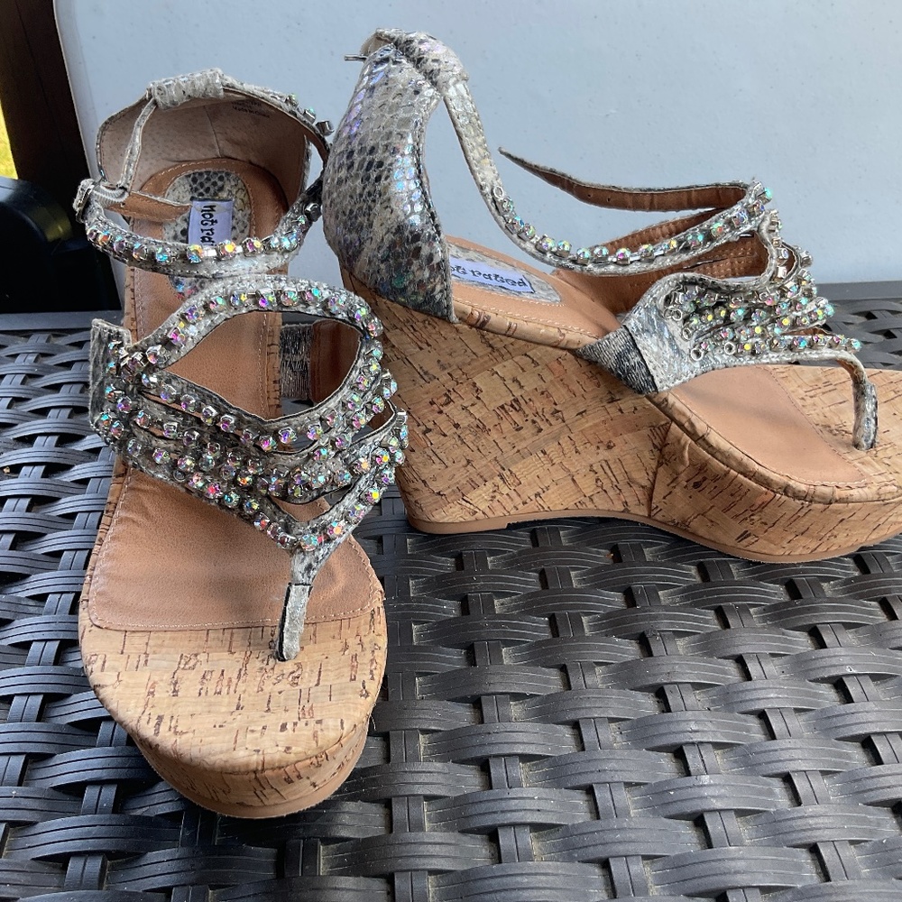 Not Rated Brand Sandel with Diamond’s scraps